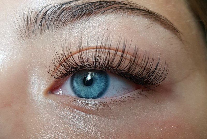 Прямые реснички наращивание