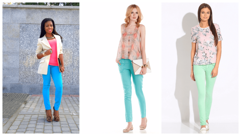 Бирюзовый цвет в одежде