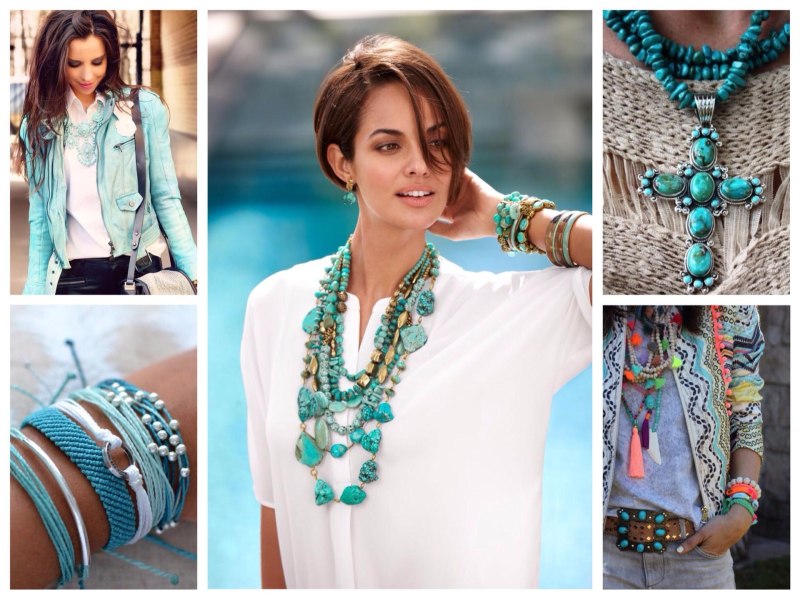 Украшения с бирюзой в образах