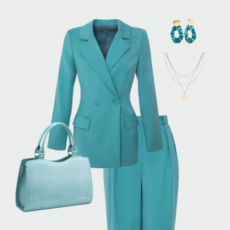 Бирюзовый цвет в одежде