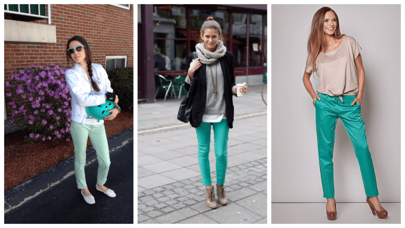 Бирюзовый комплект одежды