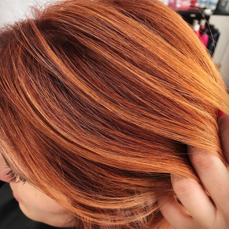 Карамельный блонд балаяж