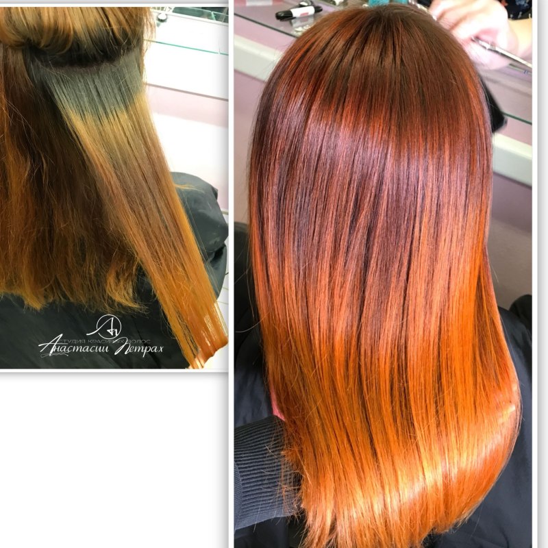 Шатуш балаяж рыжий