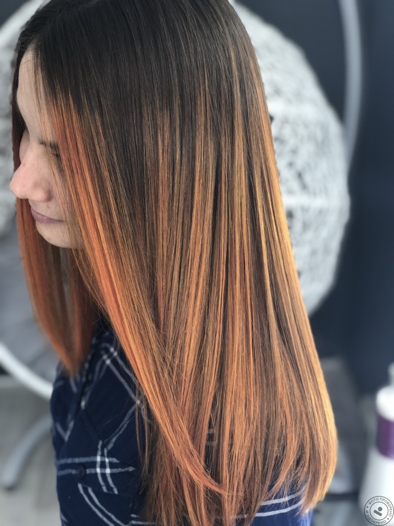 Мелирование на рыжыжие волосы