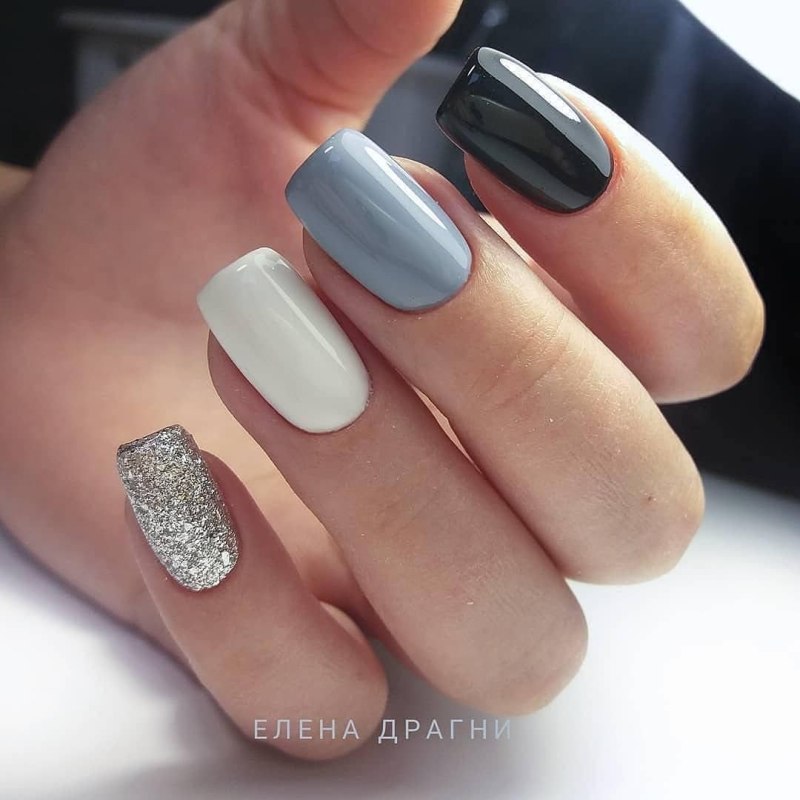 Маникюр пастельные тона мрамор
