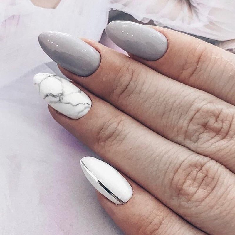 Серые ногти