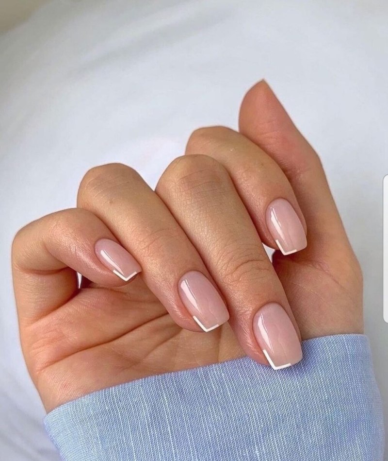 Ногти короткие