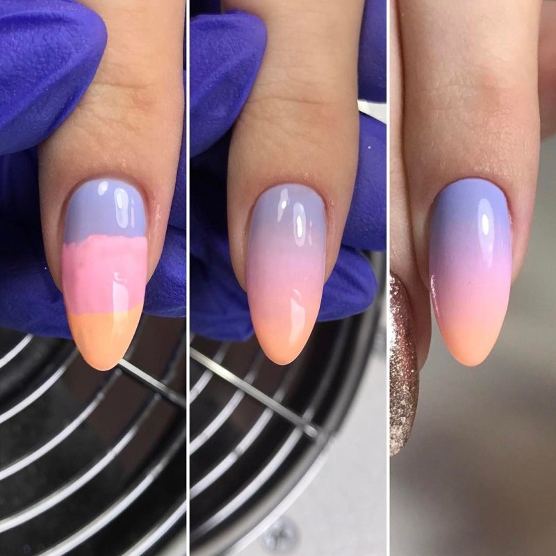 Цвета для градиента на ногтях