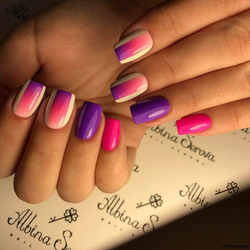 Палитра для градиента на ногтях