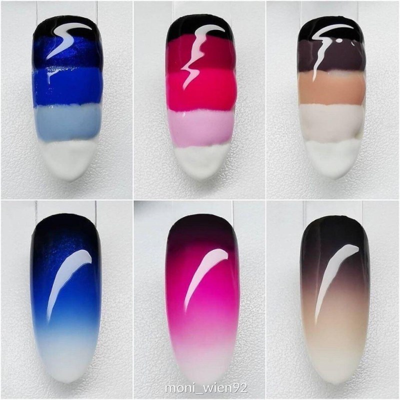 Градиентный маникюр пошагово