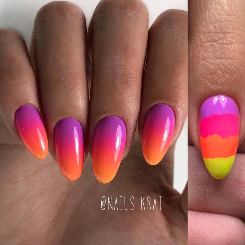 Маникюр омбре