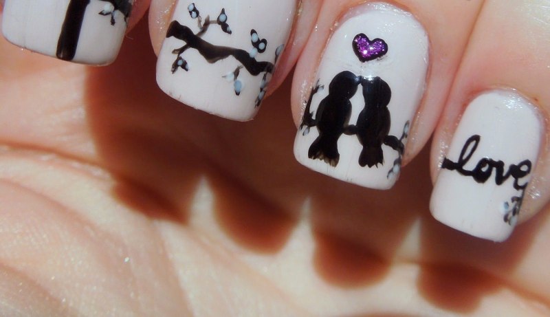 Дизайн ногтей с человечками