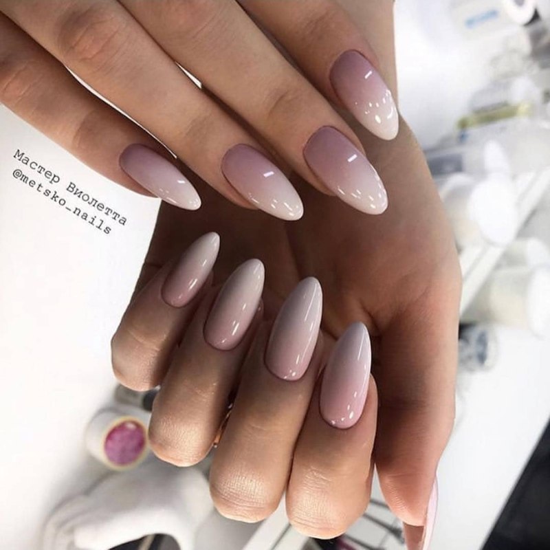 Френч нейл Санни