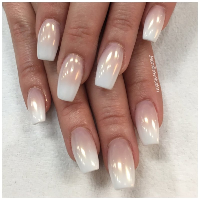 Омбре на ногтях от светлого к темному