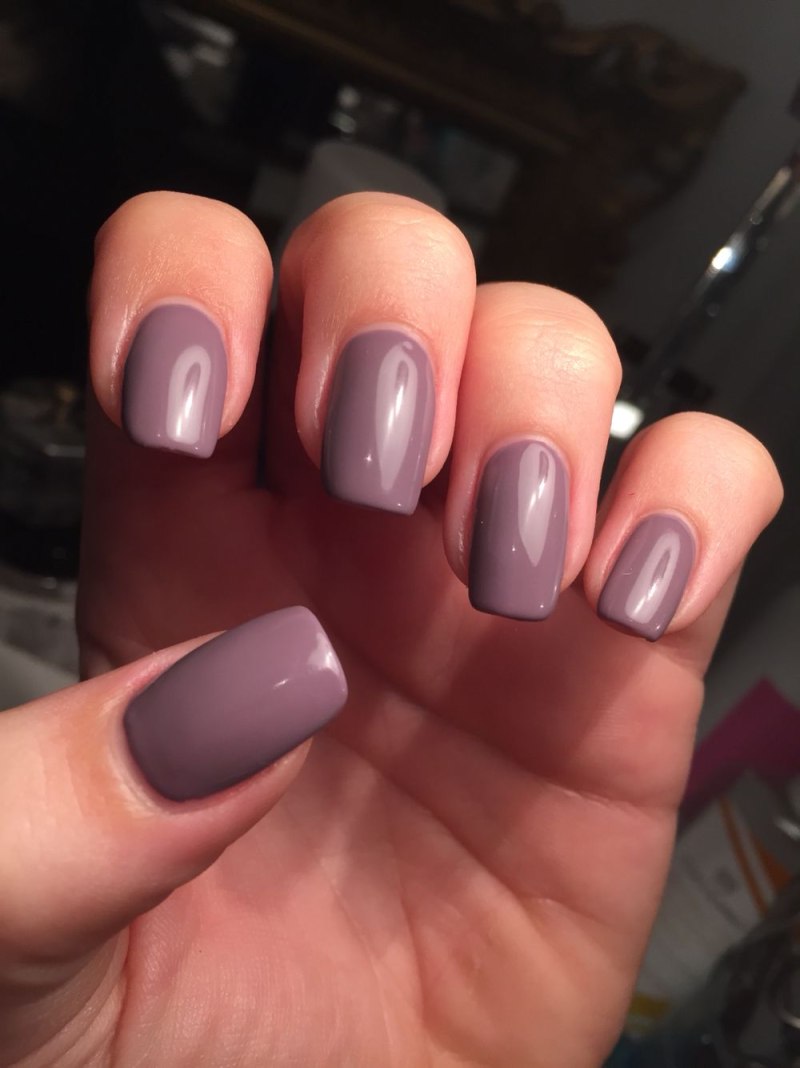 Кофейный маникюр на короткие