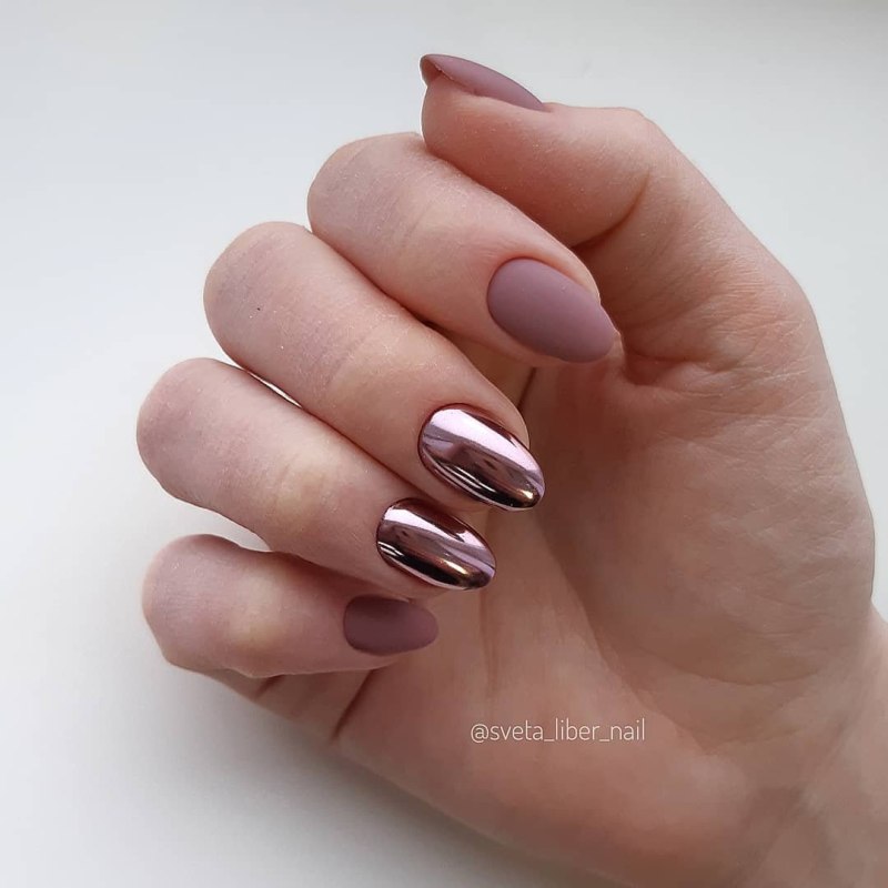 Маникюр цвет мокко