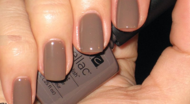 Маникюр цвет капучино