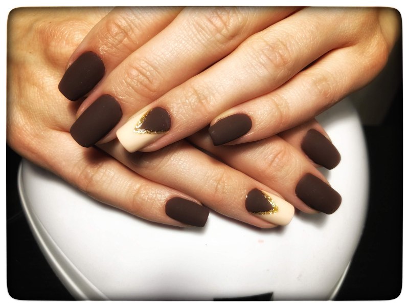 Кофейный маникюр