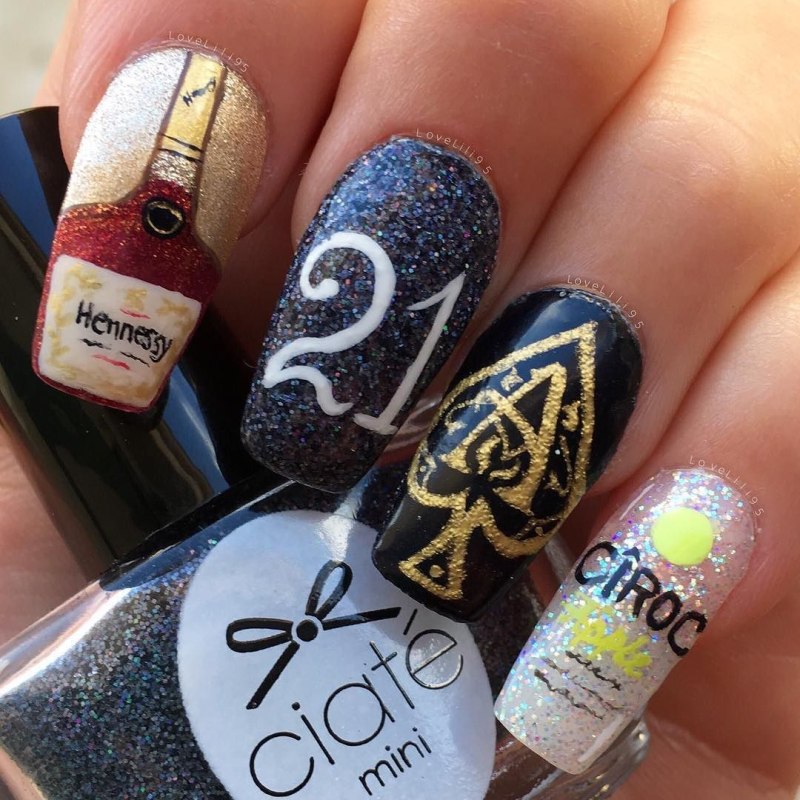 Красивый маникюр на день рождения