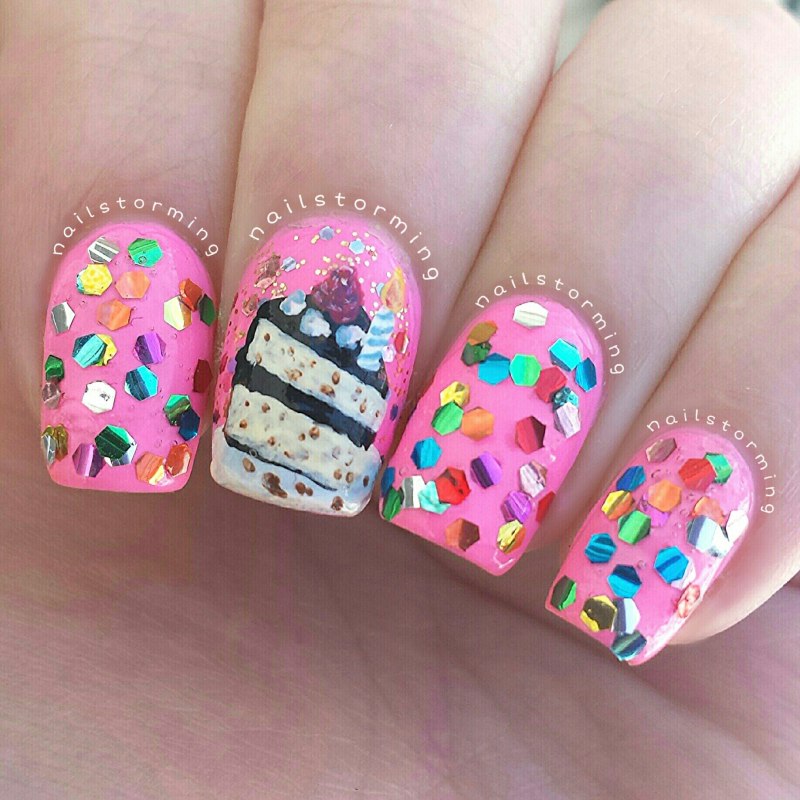 Красивый маникюр на день рождения