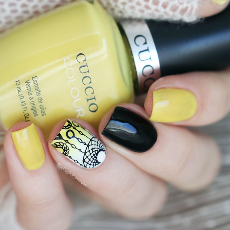 Жёлтый маникюр