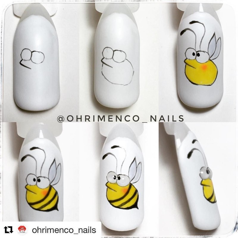 МК фрукты на ногтях