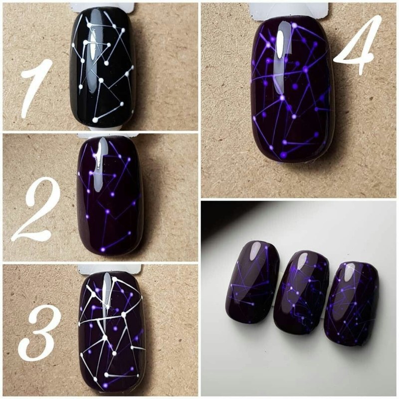 Витраж на ногтях