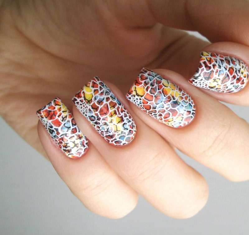 Витражный гель лак дизайн