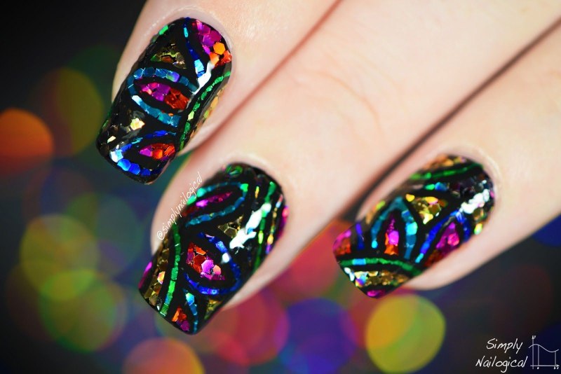 Маникюр витраж на короткие ногти