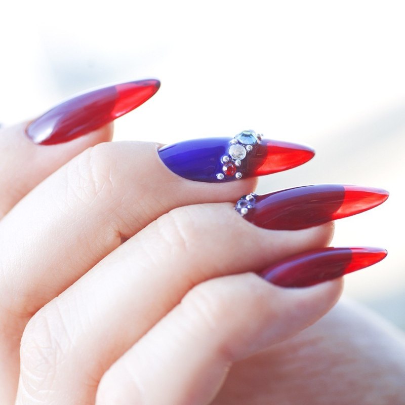 Витражный маникюр