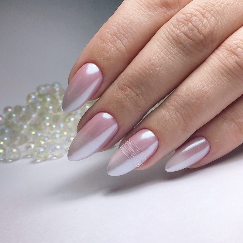 Маникюр 2020 втирка Жемчужная