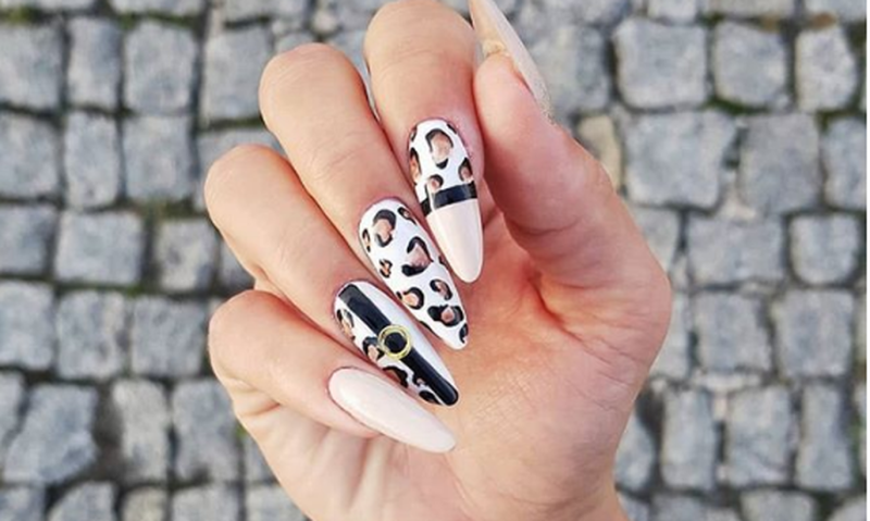 Маникюр на длинные ногти азиатский стиль