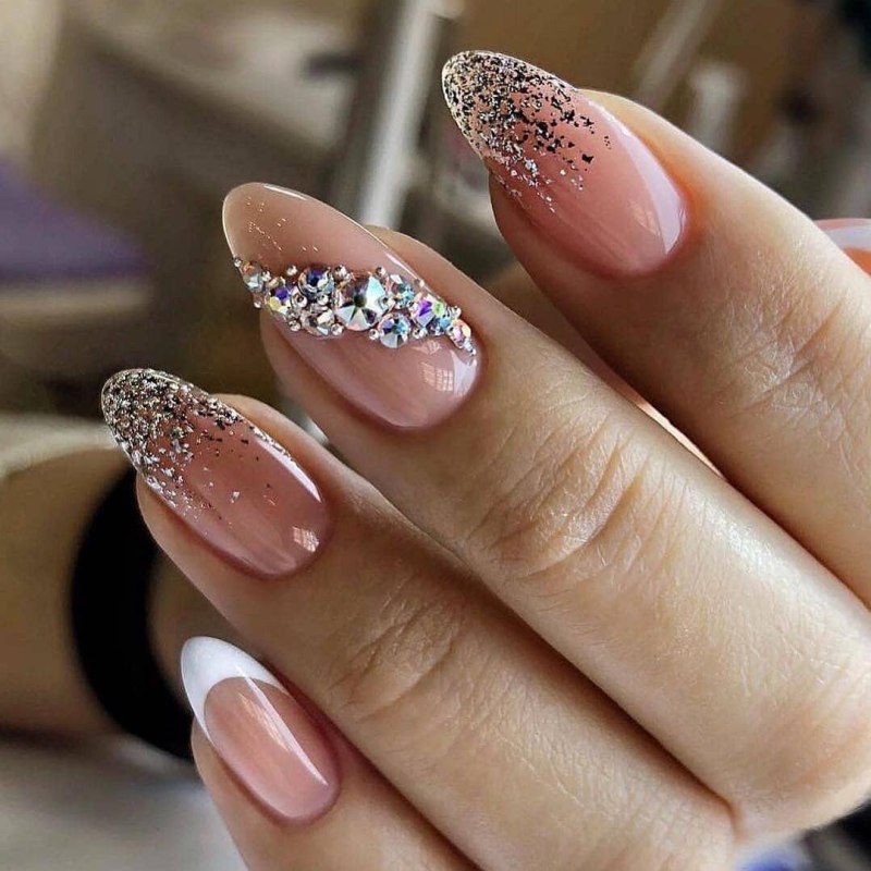 Френч с блестками