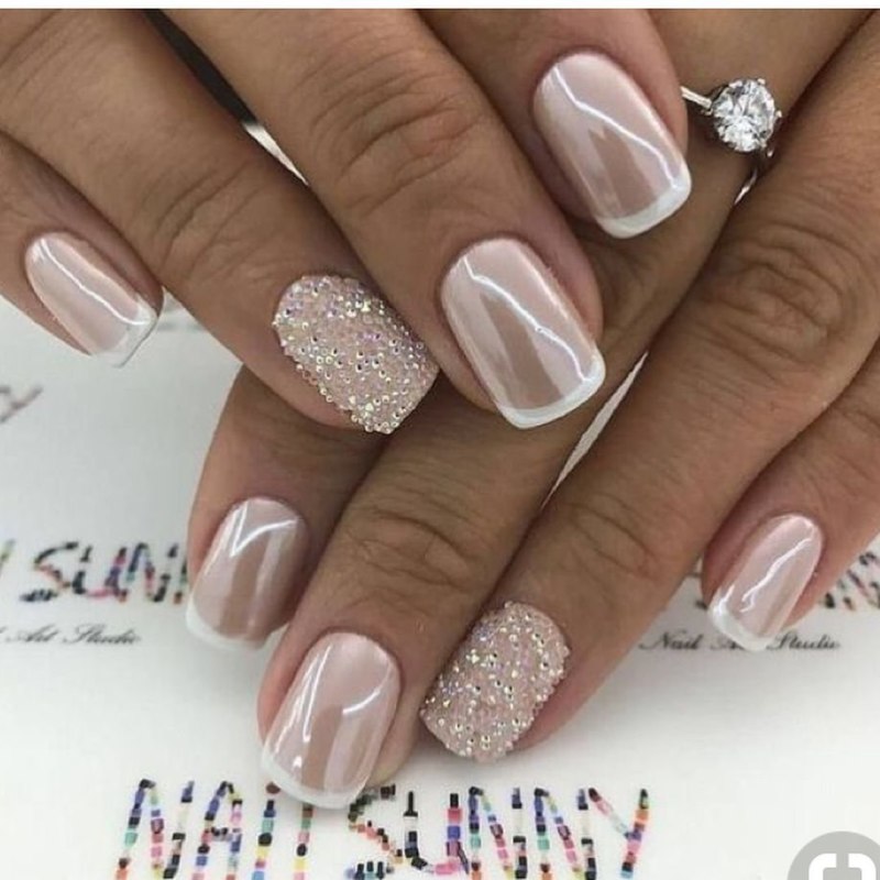 Френч с втиркой жемчужной