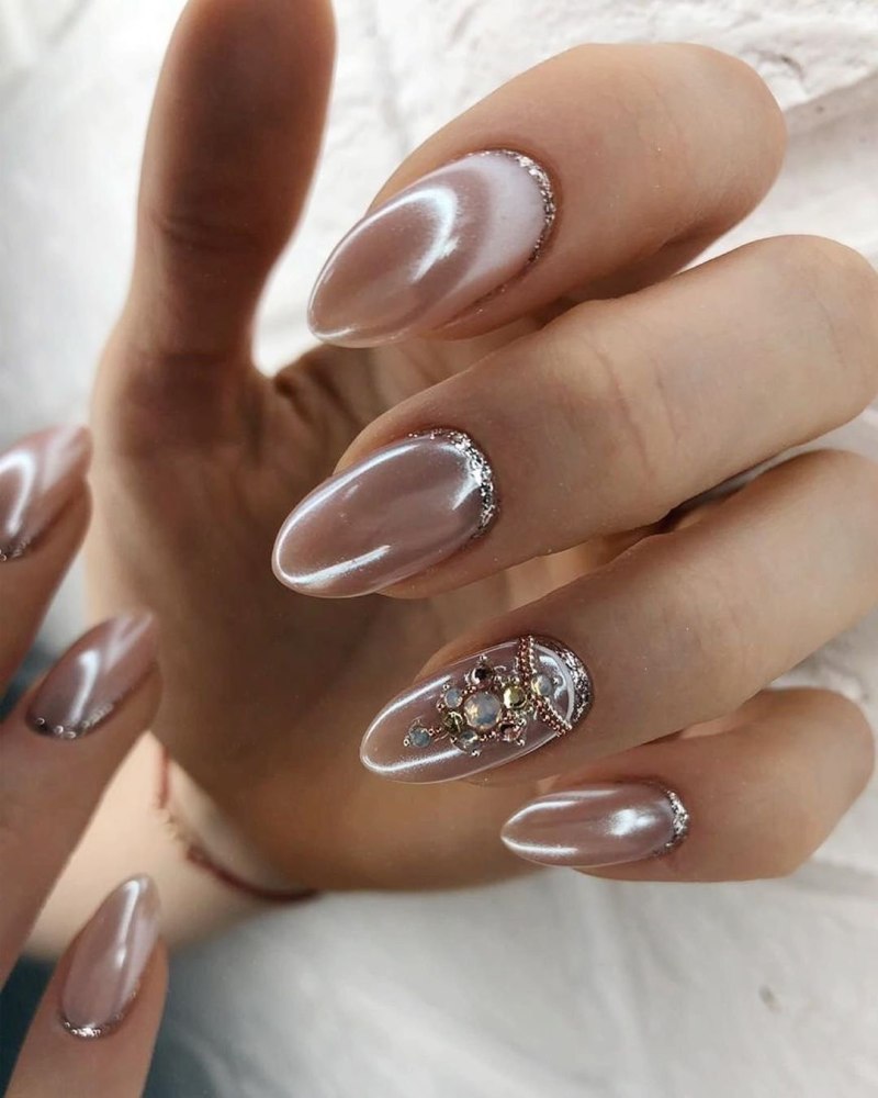 Нюдовый френч маникюр 2022