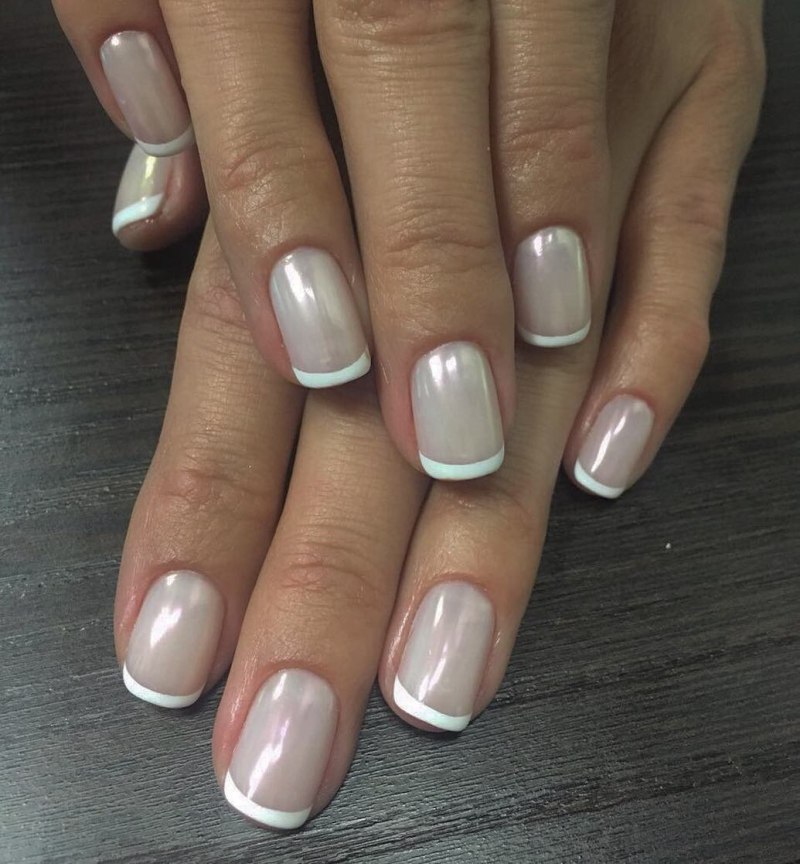 Френч с втиркой жемчужной