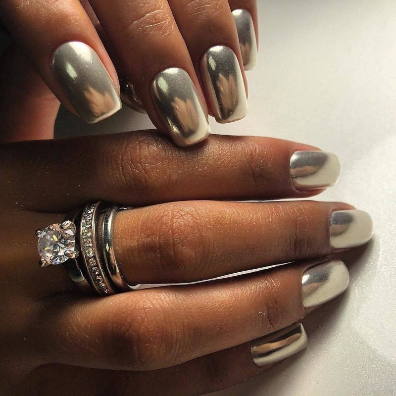 Френч голубой втиркой 2021