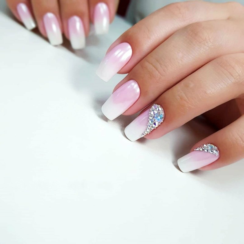 Жемчужная втирка на градиенте