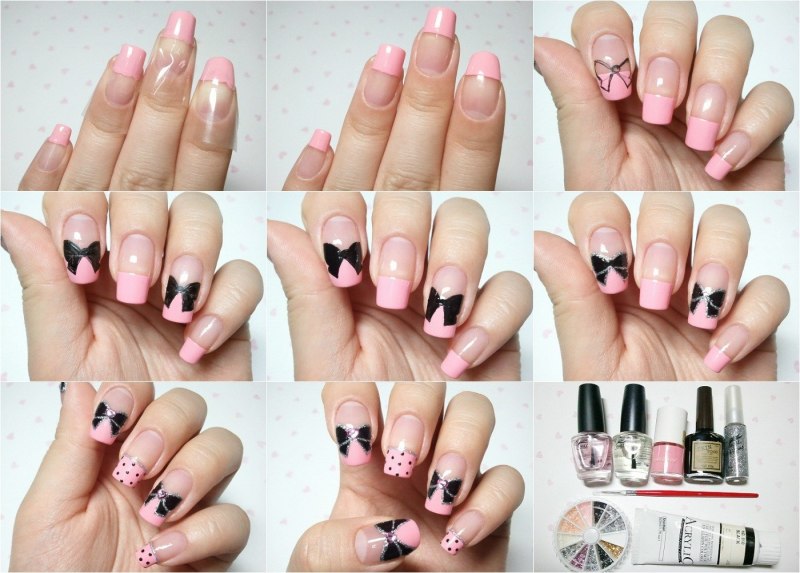 Рисунки на ногтях для начинающих