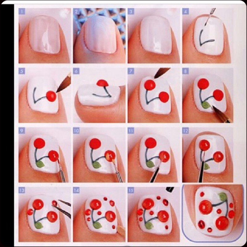 Рисунки на ногтях для начинающих