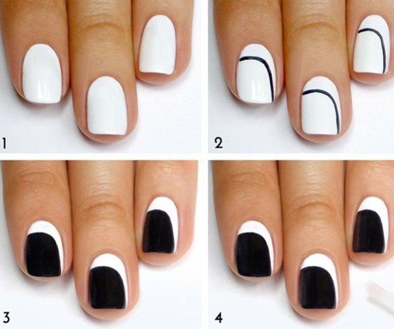 Маникюр лёгкий и красивый