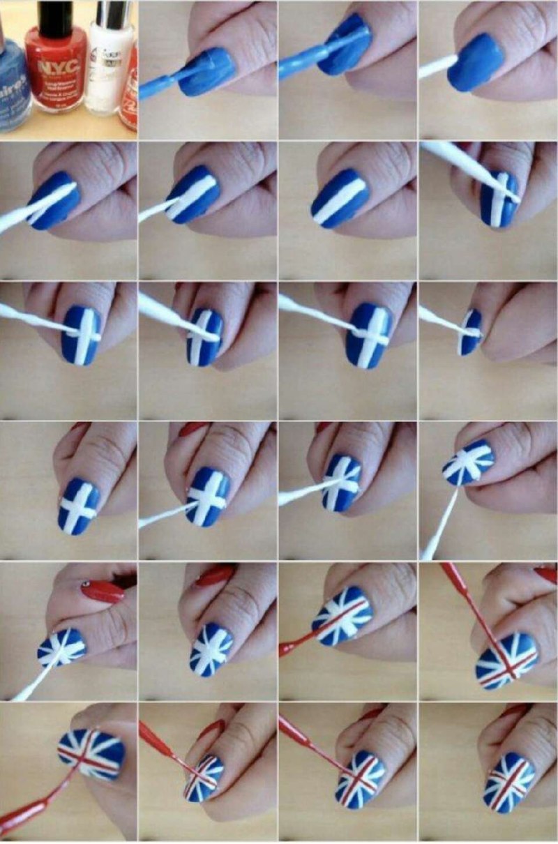 Цветочки на ногтях для начинающих