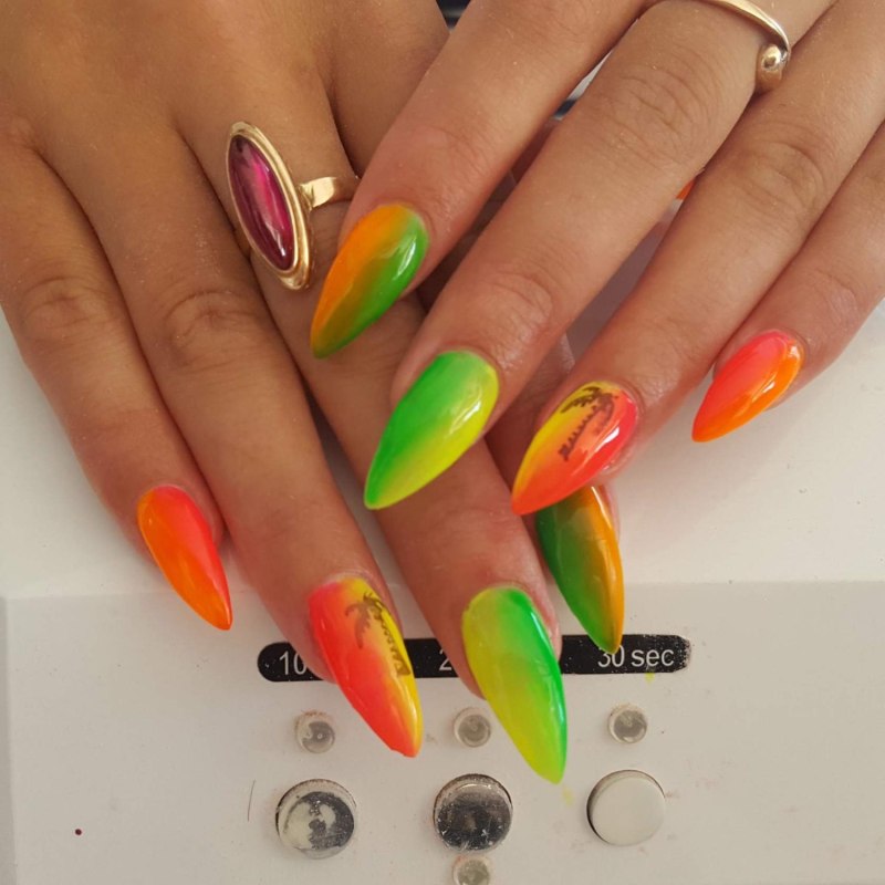 Аранжывыеногти длинные