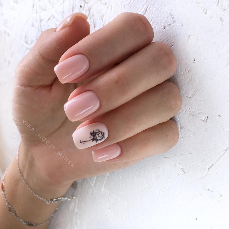 Кортеип квадратные ногти