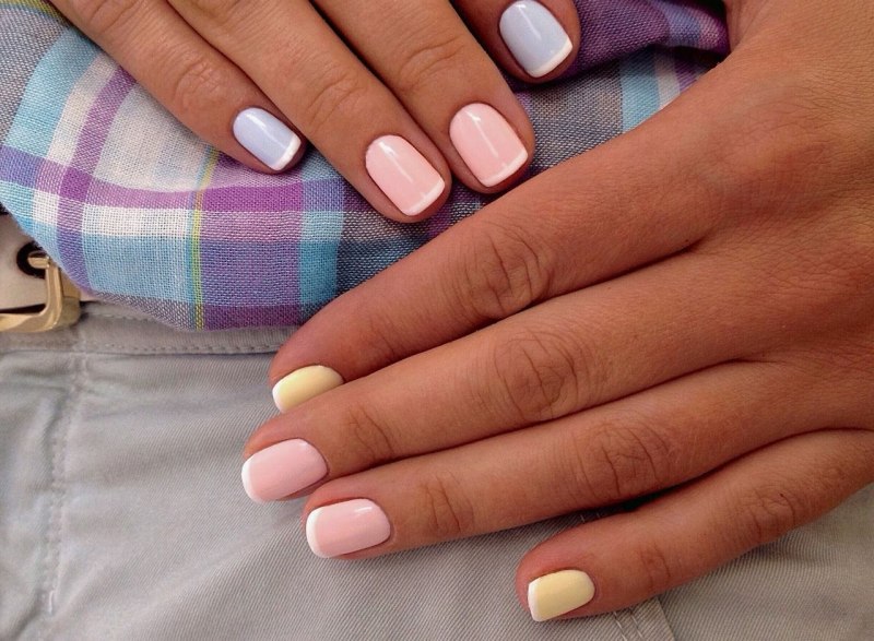 Ногти мягкий квадрат