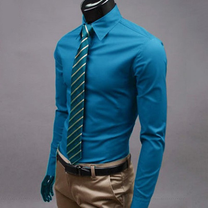 Облегающая рубашка мужская