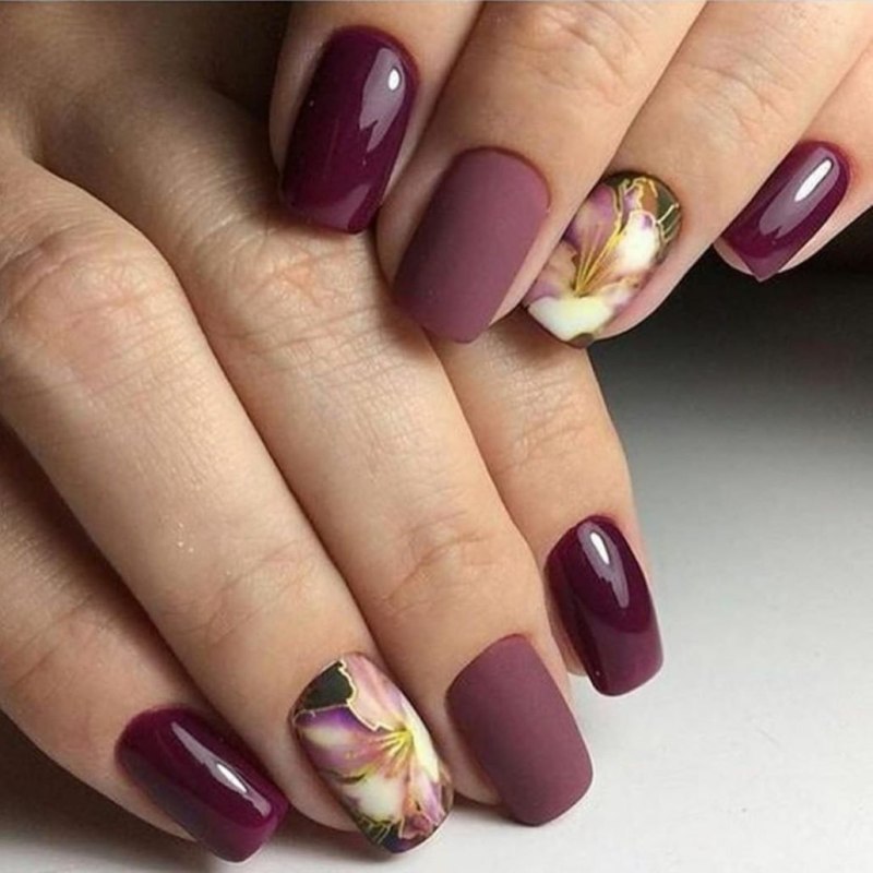 Красивый осенний маникюр