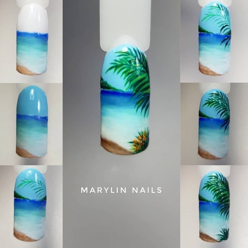 Идеи маникюра с акварелькой