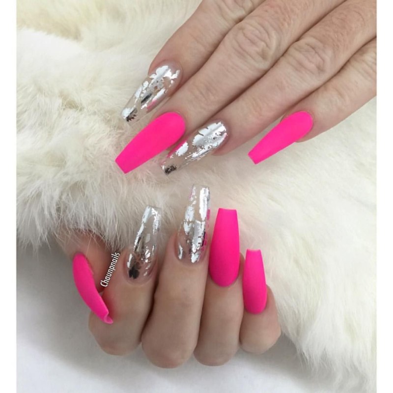 Маникюр на длинные ногти