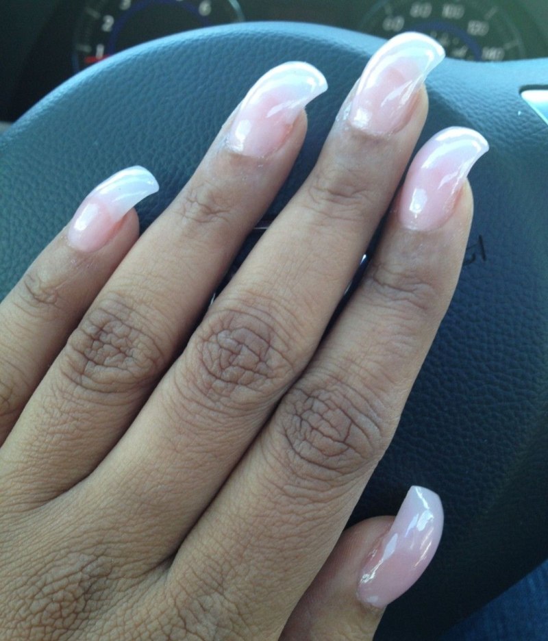 Маникюр на квадратные ногти